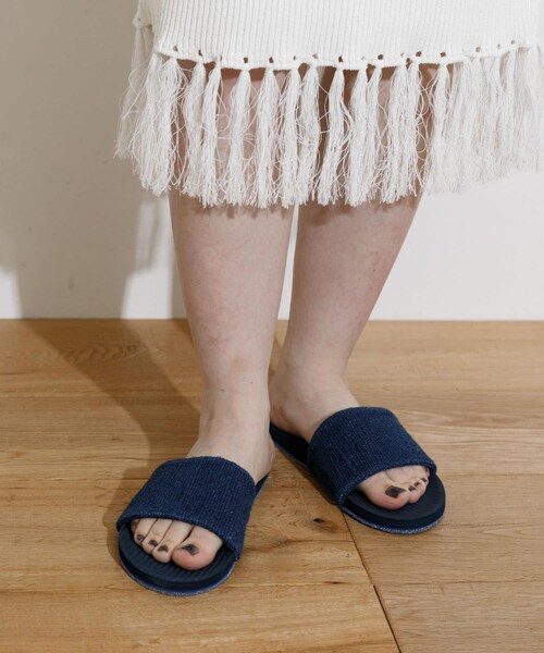 THE GOODLAND MARKET（ザグッドランドマーケット）の「indosole　Pable SLIDE 2（サンダル・レディース・Sea Salt/Black/Indigo・4/6/8）」の17枚目の写真