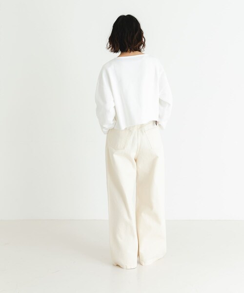 URBAN RESEARCH（アーバンリサーチ）の「『3サイズ展開』new basic　ツータックワイドデニムパンツ（デニムパンツ・レディース・INDIGO/IVORY・36/38/40）」の22枚目の写真