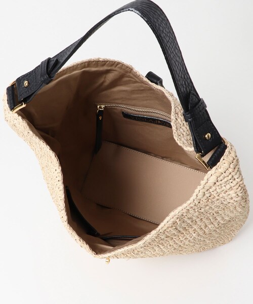 URBAN RESEARCH ROSSO（アーバンリサーチロッソ）の「VIOLAd’ORO　ラフィアワンショルダーバッグ（かごバッグ・レディース・NATU BLK・-）」の7枚目の写真
