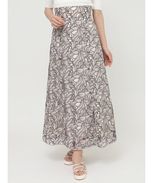 MERCURYDUO（マーキュリーデュオ）の「カットワーク刺繍マーメイドスカート（スカート・レディース・オフホワイト/ブラック/ベージュ・S/M）」の14枚目の写真