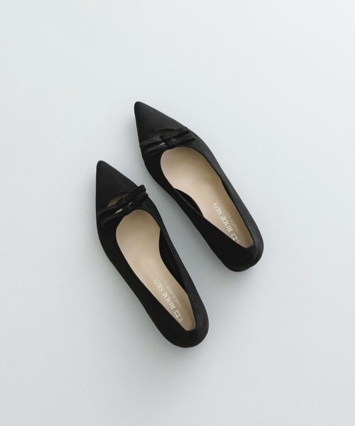 RODE SKO（ロデスコ）の「『MADE IN JAPAN』 ダブルリボンフラットパンプス（パンプス・レディース・BLACK/CAMEL/MUSTARD・36/37/38）」の10枚目の写真