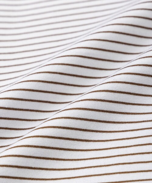 Saturdays NYC(サタデーズ ニューヨークシティ )の「Randall Stripe Relaxed SS Tee(Tシャツ/カットソー・レディース・ブラック/オフホワイト/オリーブ・L/M/S/XL)」の22枚目の写真