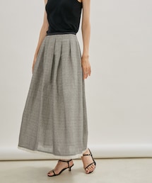SALON adam et rope' | 【セットアップ対応】葦和紙タックロングスカート(スカート)