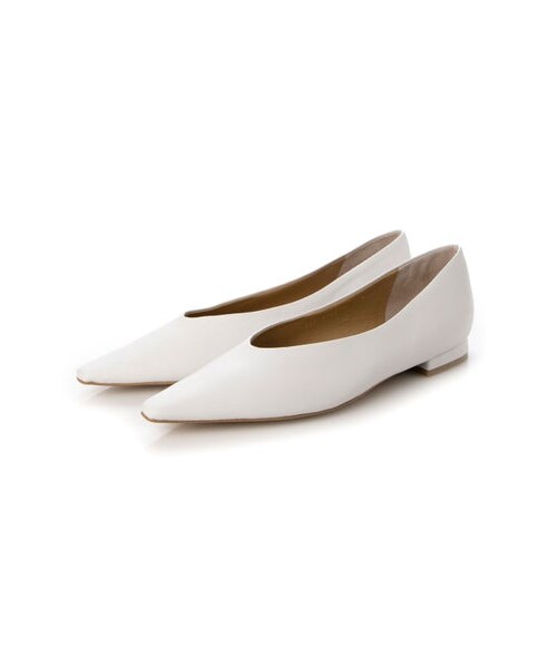 Mode et Jacomo(モードエジャコモ)の「モード エ ジャコモ MODE ET JACOMO スクエアトゥフラットシューズ (パンプス・レディース・BL/BU/GY/YL/GR/WH・225/22.5cm/230/23cm/235/23.5cm/240/24cm/245/24.5cm)」の12枚目の写真