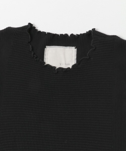 URBAN RESEARCH（アーバンリサーチ）の「V::ROOM　WAFFLE RIB COMBO TANKTOP（タンクトップ・レディース・BLACK/NATURAL・2/4）」の8枚目の写真