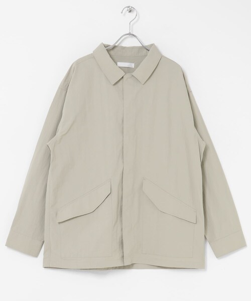 SENSE OF PLACE by URBAN RESEARCH(センスオブプレイスバイアーバンリサーチ)の「ユーティリティーロングスリーブシャツジャケット(テーラードジャケット・メンズ・BLACK/GREIGE/PURPLE・M/L)」の21枚目の写真