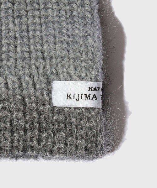 ADAM ET ROPE'（アダムエロペ）の「【KIJIMA TAKAYUKI/キジマ タカユキ】MERINO WOOL & KID MOHAIR COMBI SNOOD（マフラー・メンズ・ブラック/グレー・F）」の4枚目の写真