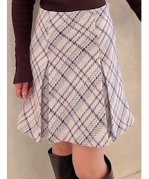 MERCURYDUO | オリジナルロービングチェックミニスカパン(その他パンツ)