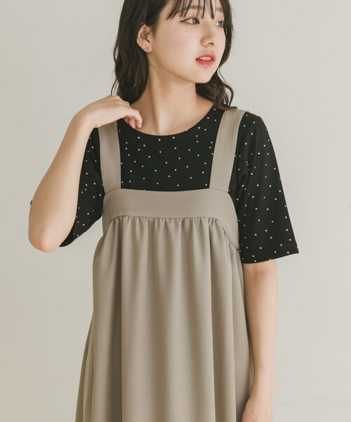 ITEMS URBANRESEARCH（アイテムズ アーバンリサーチ）の「5ブソデリブTシャツ（Tシャツ/カットソー・レディース・WHT/CHA/BLK・FREE）」の13枚目の写真