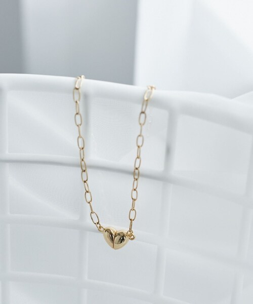 ROPE' PICNIC（ロペピクニック）の「マグネットハートボールドチェーンネックレス/2WAY（ネックレス・レディース・ゴールド/シルバー・F）」の2枚目の写真