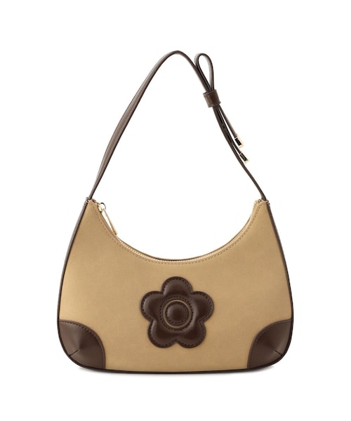 VIS（ビス）の「【MARY QUANT×VIS】デイジーハンドルリボンワンショルダーバッグ（ショルダーバッグ・レディース・ブラック/キナリ/ベージュ系/レッド・F）」の18枚目の写真