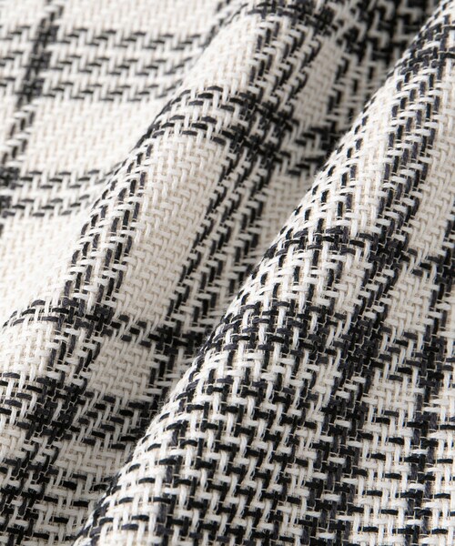 ROPE'（ロペ）の「ギマチェックギャザーフレアスカート（スカート・レディース・ブラック・36/38）」の12枚目の写真