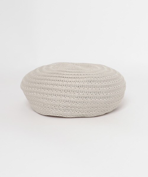 SMELLY（スメリー）の「スカシアミベレー（ハンチング/ベレー帽・レディース・BLK/IVO・-）」の7枚目の写真