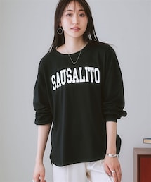 nissen | 裾ラウンドロゴプリントTシャツ(Tシャツ/カットソー)
