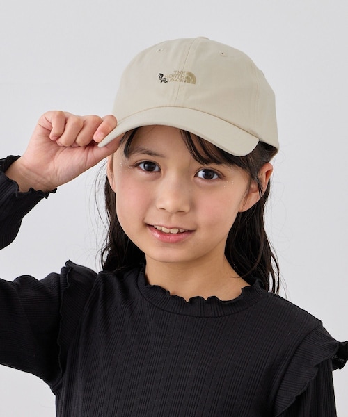 ROPE' PICNIC(ロペピクニック)の「【KIDS】【THE NORTH FACE/ザ・ノース・フェイス】K SMALL LOGO CAP(キャップ・キッズ・ベージュ/ライトグリーン/ピンク・F)」の2枚目の写真