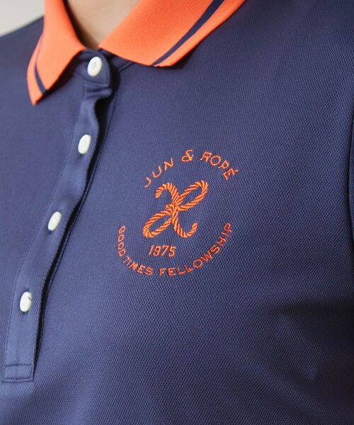 ROPE'（ロペ）の「【UV】【吸水速乾】クールマックス半袖ポロシャツ（ポロシャツ・レディース・ホワイト/ネイビー・L/M/S）」の22枚目の写真