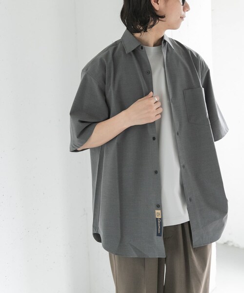 URBAN RESEARCH DOORS(アーバンリサーチドアーズ)の「FORK&SPOON キャリーマンレギュラーカラーシャツ(シャツ/ブラウス・メンズ・LT.GREY/CHARCOAL/KHAKIBROWN・4/5)」の15枚目の写真