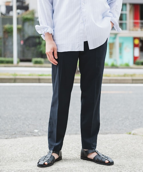 URBAN RESEARCH DOORS（アーバンリサーチドアーズ）の「『UR TECH DRYLUXE』『イージーケア/速乾/UVカット』テーパードパンツ（その他パンツ・メンズ・NAVY/CHALK/BLUE GREEN/BLACK・S/M/L/XL）」の4枚目の写真