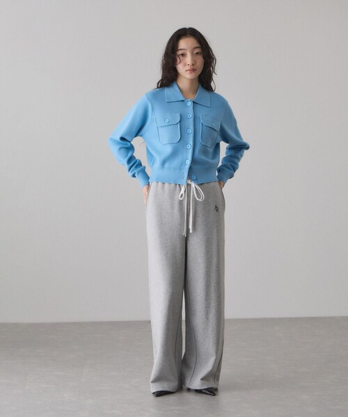 ADAM ET ROPE'（アダムエロペ）の「コンビウエストスウェットイージーパンツ（その他パンツ・レディース・グレー系/キナリ系・36/38）」の8枚目の写真