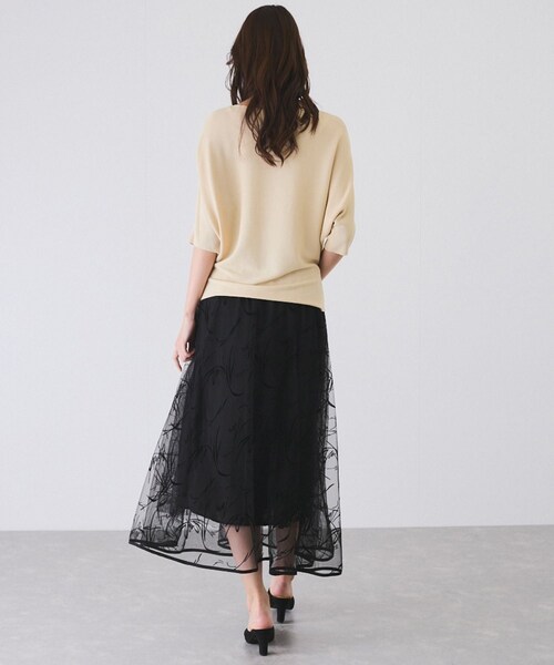 Jayro（ジャイロ）の「ドルマンニットプルオーバー（ニット/セーター・レディース・ブラック/ホワイト/ベージュ/グリーン/ライトグリーン/ネイビー/ブルー系/サックス/ピンク/ローズピンク/イエロー・F）」の21枚目の写真