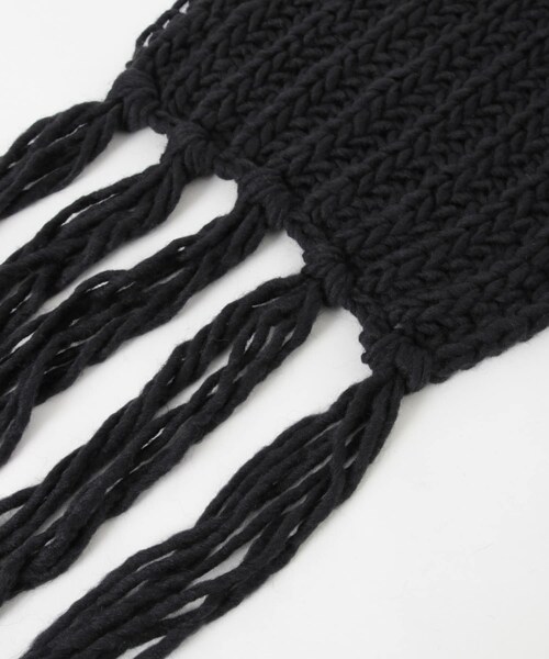 URBAN RESEARCH（アーバンリサーチ）の「Fratelli Talli　フリンジニットマフラー（マフラー・レディース・PINK/WHITE/NAVY・FREE）」の18枚目の写真