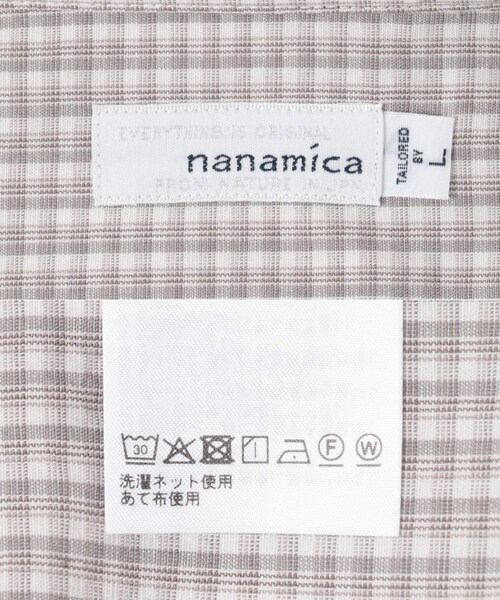 EKAL（エカル）の「nanamica　Micro Plaid Wind Shirts（シャツ/ブラウス・メンズ・Gray(H)/Navy(N)・M/L）」の10枚目の写真