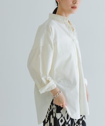 new basic ガーメントダイオーバーシャツ