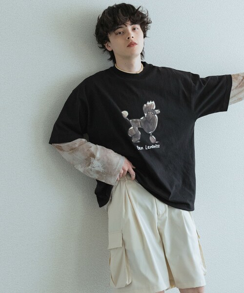 SENSE OF PLACE by URBAN RESEARCH(センスオブプレイスバイアーバンリサーチ)の「『別注』Ben Lenovitz×SENSE OF PLACE SHORT-SLEEVE T-SHIRTS(Tシャツ/カットソー・メンズ・WHITE/BLACK/BLK×WHT/GRAY・M/L)」の19枚目の写真