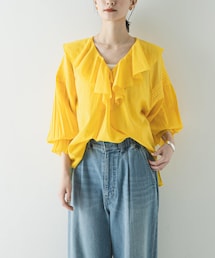 URBAN RESEARCH | 『一部WEB限定カラー』コットンボイルラッフルブラウス(シャツ/ブラウス)