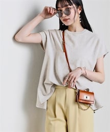 nissen | さらっとかるい綿混Aラインフレンチニットトップス【接触冷感・毛玉になりにくい】<大きいサイズ有>(ニット/セーター)