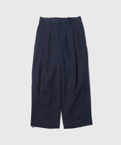 ADAM ET ROPE'(アダムエロペ)の「【URU/ウル】1 TUCK PANTS(その他パンツ・メンズ・ライトグレー/ネイビー・1/2)」の4枚目の写真