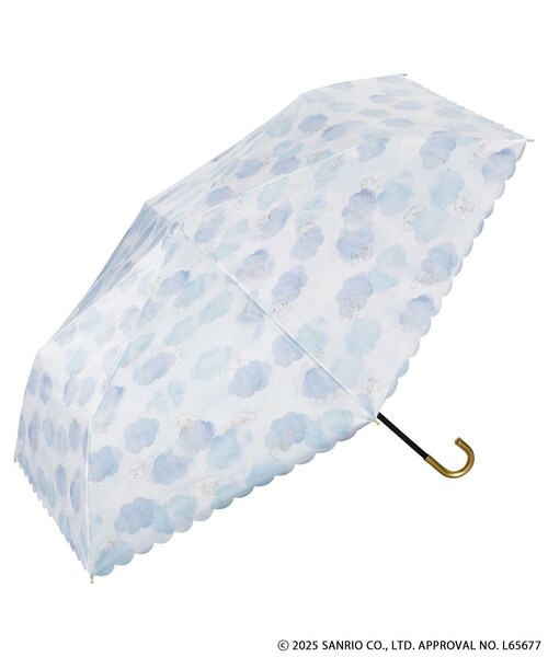 ROPE' PICNIC(ロペピクニック)の「【SANRIO CHARACTERS/サンリオキャラクターズ】晴雨兼用/遮光水彩モチーフ折りたたみ傘(折りたたみ傘・レディース・サックス/ラベンダー・F)」の6枚目の写真