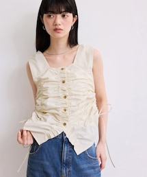 ADAM ET ROPE' | 【WEB限定】シャーリングジレ(ベスト)