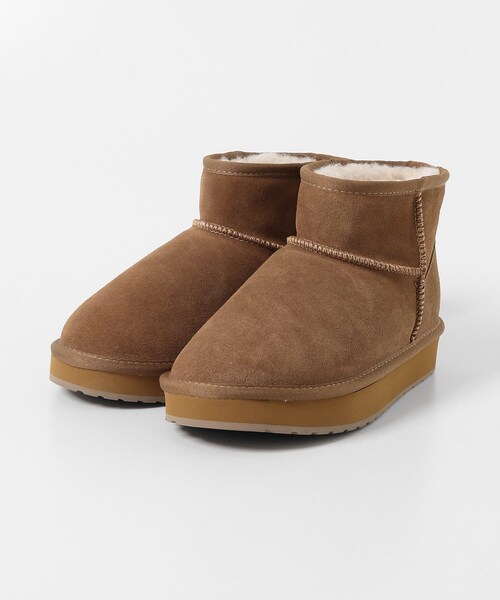 URBAN RESEARCH Sonny Label（アーバンリサーチサニーレーベル）の「EMU　PLATFORM MICRO WOOL（ブーツ・レディース・BLACK/Chestnut・7/8）」の11枚目の写真