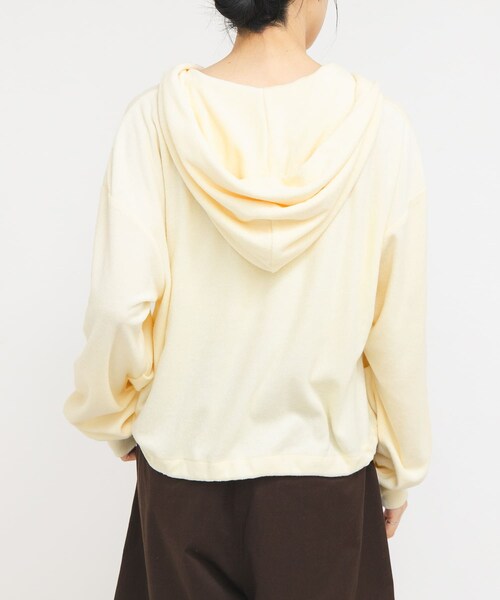 KBF（ケイビーエフ）の「リングドットパイルフーディー（パーカー・レディース・IVORY/TOP GRAY/KHAKI・One）」の8枚目の写真