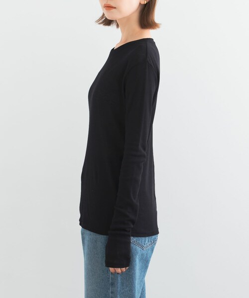 URBAN RESEARCH ROSSO（アーバンリサーチロッソ）の「シアーテレコカットソー（Tシャツ/カットソー・レディース・apricot/off/dark navy・FREE）」の22枚目の写真