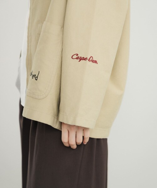 URBAN RESEARCH（アーバンリサーチ）の「『別注』PICCADILLY×URBAN RESEARCH　刺繍カバーオール（カバーオール・レディース・BEIGE/NATURAL・Free）」の4枚目の写真