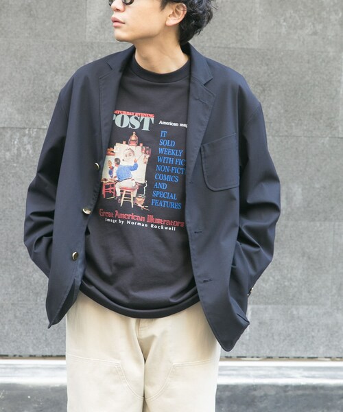 URBAN RESEARCH DOORS(アーバンリサーチドアーズ)の「FORK&SPOON キャリーマンテーラードジャケット(テーラードジャケット・メンズ・NAVY/CHARCOAL・4/5)」の13枚目の写真
