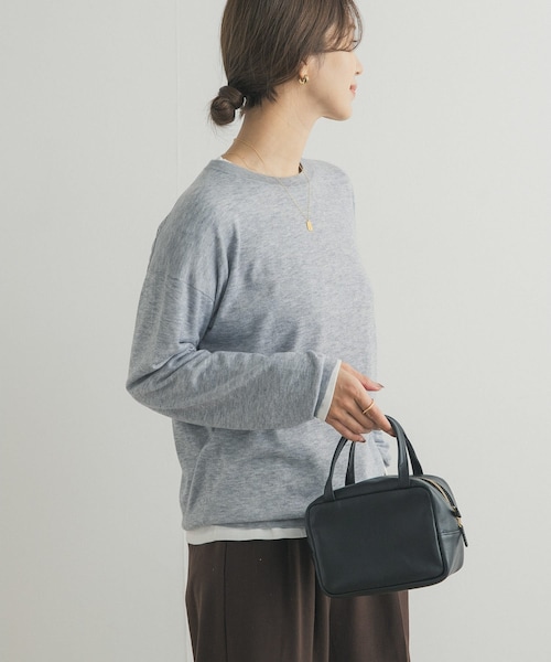 URBAN RESEARCH DOORS（アーバンリサーチドアーズ）の「レイヤードSETプルオーバー（ニット/セーター・レディース・GRAY/ORANGE/NAVY/BEIGE/MINT・Free）」の7枚目の写真