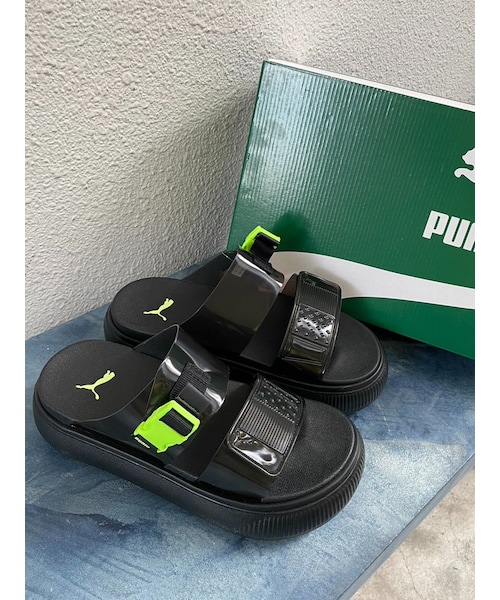 GYDA（ジェイダ）の「PUMA スウェードマユサンダルPOPウィメンズ（サンダル・レディース・ブラック・23/22/24）」の5枚目の写真