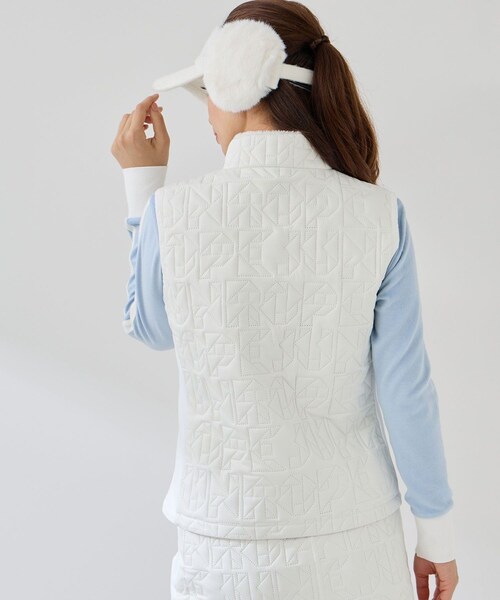 ROPE'（ロペ）の「エアシャットピンソニック加工中わたベスト/光吸収発熱・保温・防風・撥水・セットアップ対応（その他アウター・レディース・ブラック/ホワイト・L/M/S）」の19枚目の写真
