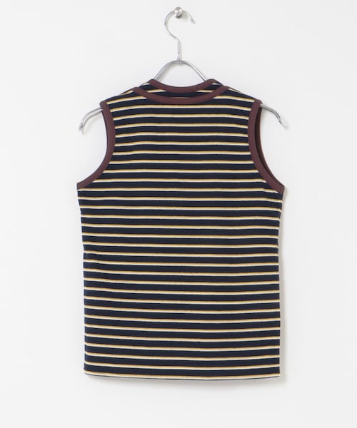 THE GOODLAND MARKET（ザグッドランドマーケット）の「&her　Border Tank（タンクトップ・レディース・GRAY/BROWN・FREE）」の15枚目の写真