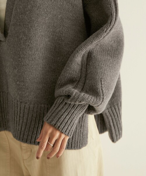 ADAM ET ROPE'（アダムエロペ）の「【WEB限定】アルパカ混キーネック