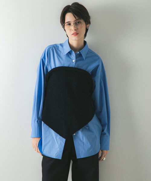 URBAN RESEARCH（アーバンリサーチ）の「ウールカシミヤサンカクストール（ストール/ショール・レディース・WHITE/RED/NAVY・-）」の16枚目の写真