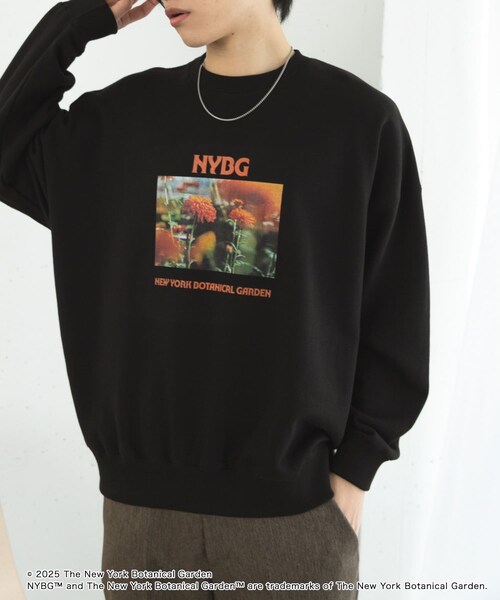 SENSE OF PLACE by URBAN RESEARCH（センスオブプレイスバイアーバンリサーチ）の「NYBG　クルーネックルーズスウェットB（スウェット・メンズ・BLUE/WHITE/BLACK・M/L）」の14枚目の写真