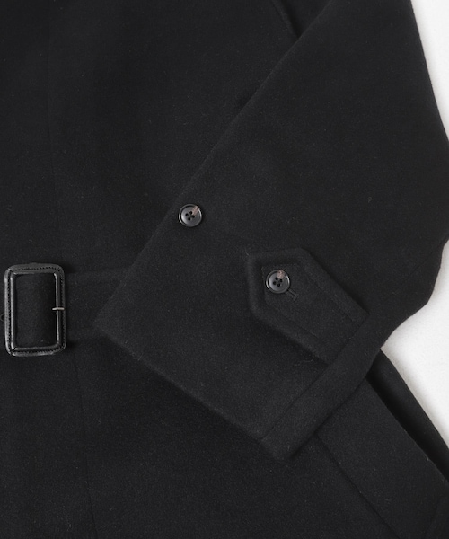 URBAN RESEARCH（アーバンリサーチ）の「WOOL BEAVER BELTED COAT（ステンカラーコート・メンズ・BLACK/MOCHA/BROWN・M/L）」の13枚目の写真