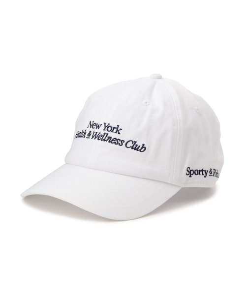 ADAM ET ROPE'(アダムエロペ)の「【Sporty&Rich(スポーティー アンド リッチ)】Modern Hat(キャップ・レディース・ホワイト/ネイビー・F)」の1枚目の写真