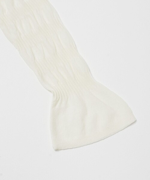 ITEMS URBANRESEARCH（アイテムズ アーバンリサーチ）の「シャーリングフレアスリーブニット（ニット/セーター・レディース・OFF/LVD/NVY・Free）」の10枚目の写真