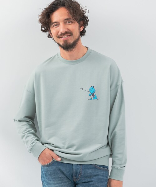 URBAN RESEARCH Sonny Label（アーバンリサーチサニーレーベル）の「OOPS×RYUAMBEコラボスウェット（スウェット・メンズ・サックス/ブラック/ミント・M/L/XL）」の19枚目の写真