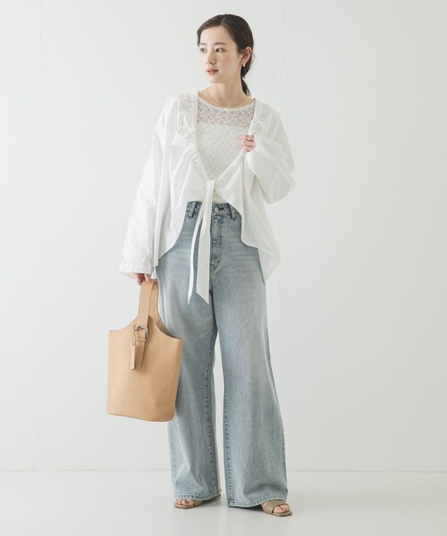 URBAN RESEARCH(アーバンリサーチ)の「SEEALL BACK GATHER TOP(その他トップス・レディース・WHITE・38)」の8枚目の写真